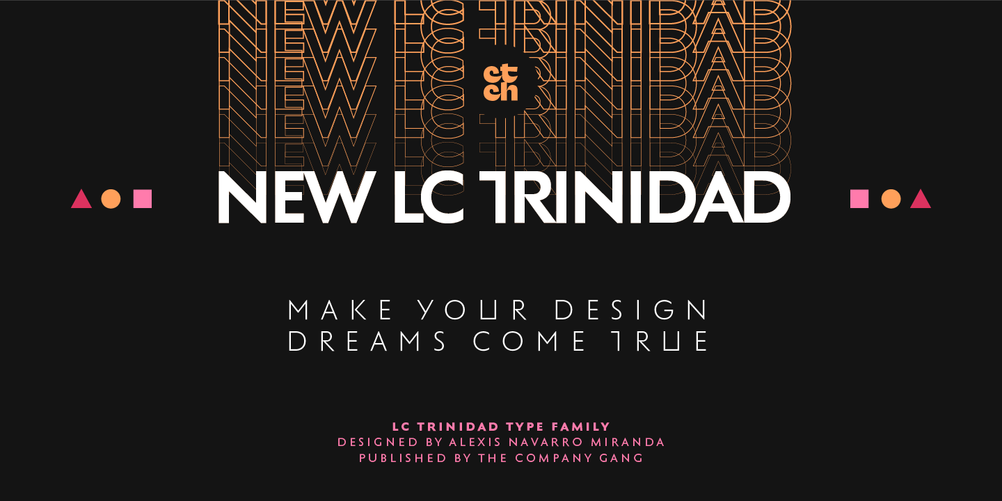 Пример шрифта LC Trinidad #14